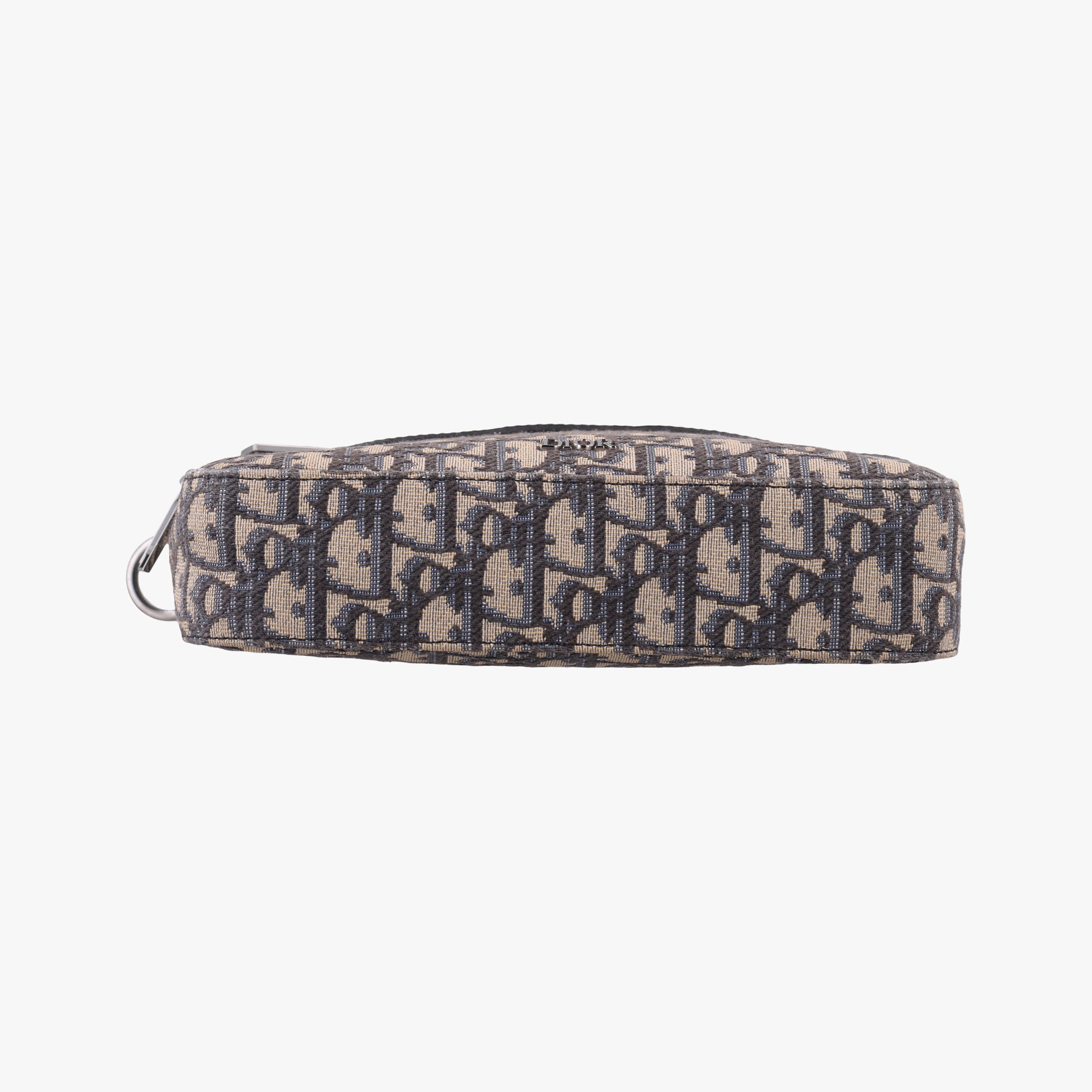 Vintage Christian Dior Safari Oblique Navy×Gray jacquard×Leather  shoulderbag | stylenewstar