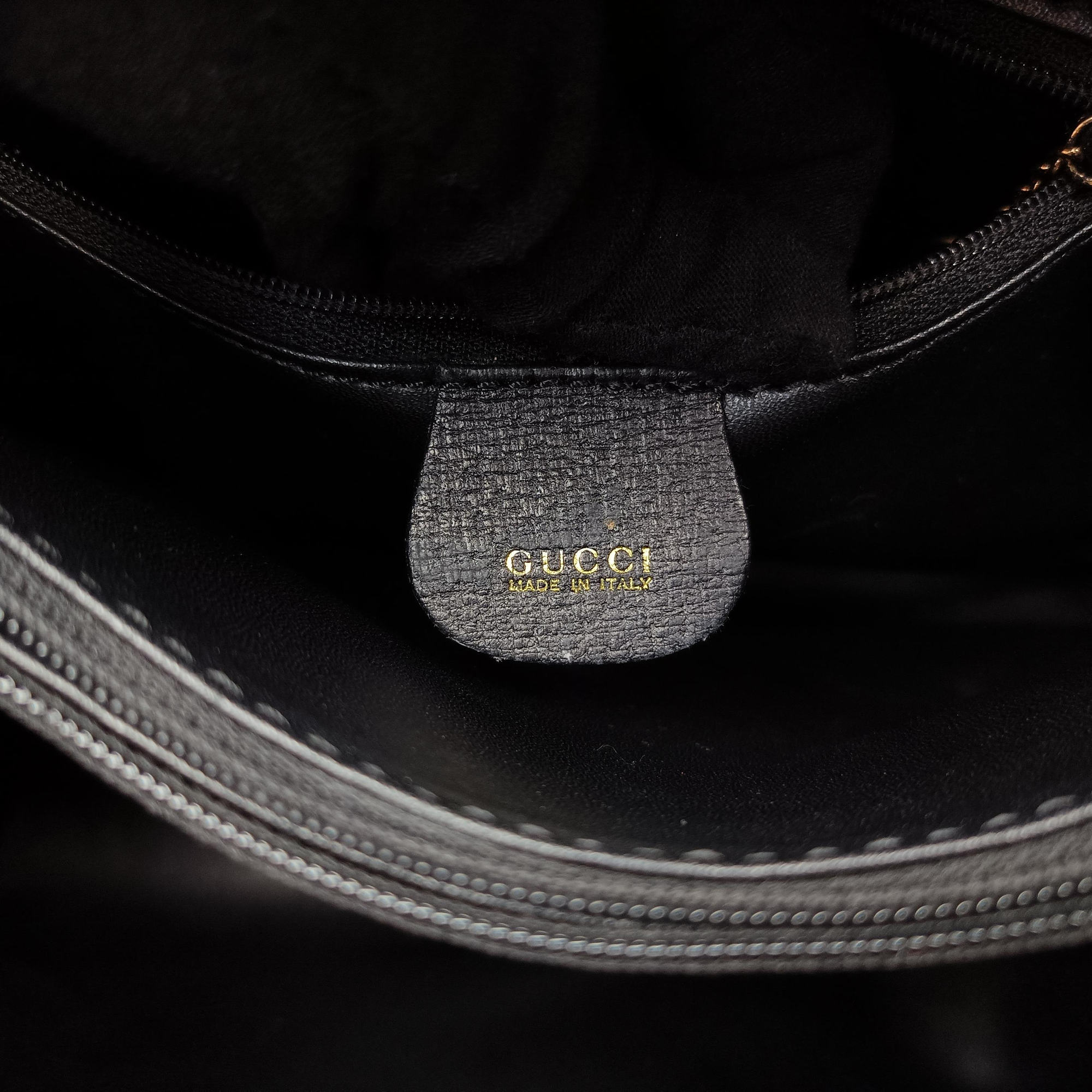 Pre-owned Gucci Bamboo Black Leather 002.28 handbag | stylenewstar