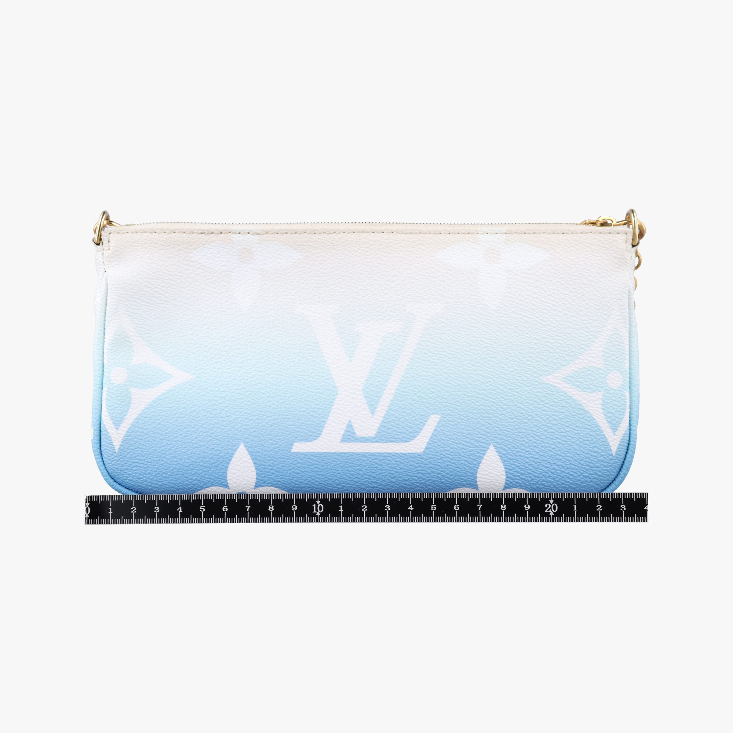 Pre-owned Louis Vuitton MULTI POCHETTE ACCESSOIRES Blue Gradient Monogram Giant M57633 bum bag/waist bag | stylenewstar