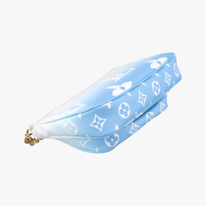 Pre-owned Louis Vuitton MULTI POCHETTE ACCESSOIRES Blue Gradient Monogram Giant M57633 bum bag/waist bag | stylenewstar