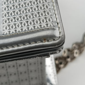 Pre-owned Christian Dior Diorama Silver Leather  shoulderbag | stylenewstar