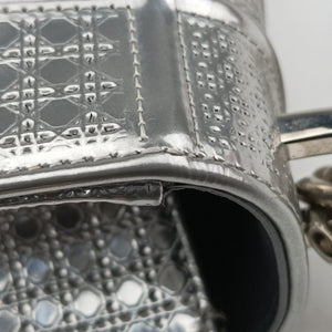 Pre-owned Christian Dior Diorama Silver Leather  shoulderbag | stylenewstar