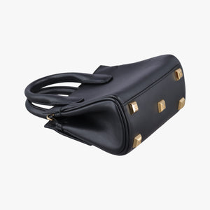 Pre-owned Ferragamo Studio Black Leather  shoulderbag | stylenewstar