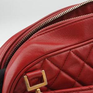 Pre-owned Chanel Matelasse Red lambskin A67618 shoulderbag | stylenewstar