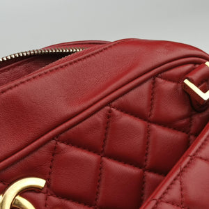 Pre-owned Chanel Matelasse Red lambskin A67618 shoulderbag | stylenewstar