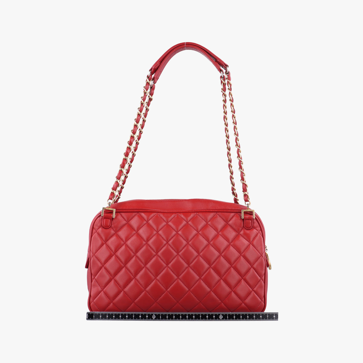 Pre-owned Chanel Matelasse Red lambskin A67618 shoulderbag | stylenewstar