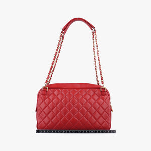 Pre-owned Chanel Matelasse Red lambskin A67618 shoulderbag | stylenewstar