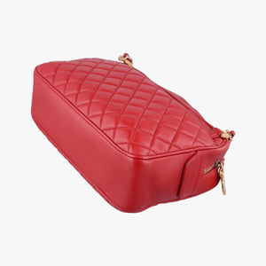 Pre-owned Chanel Matelasse Red lambskin A67618 shoulderbag | stylenewstar