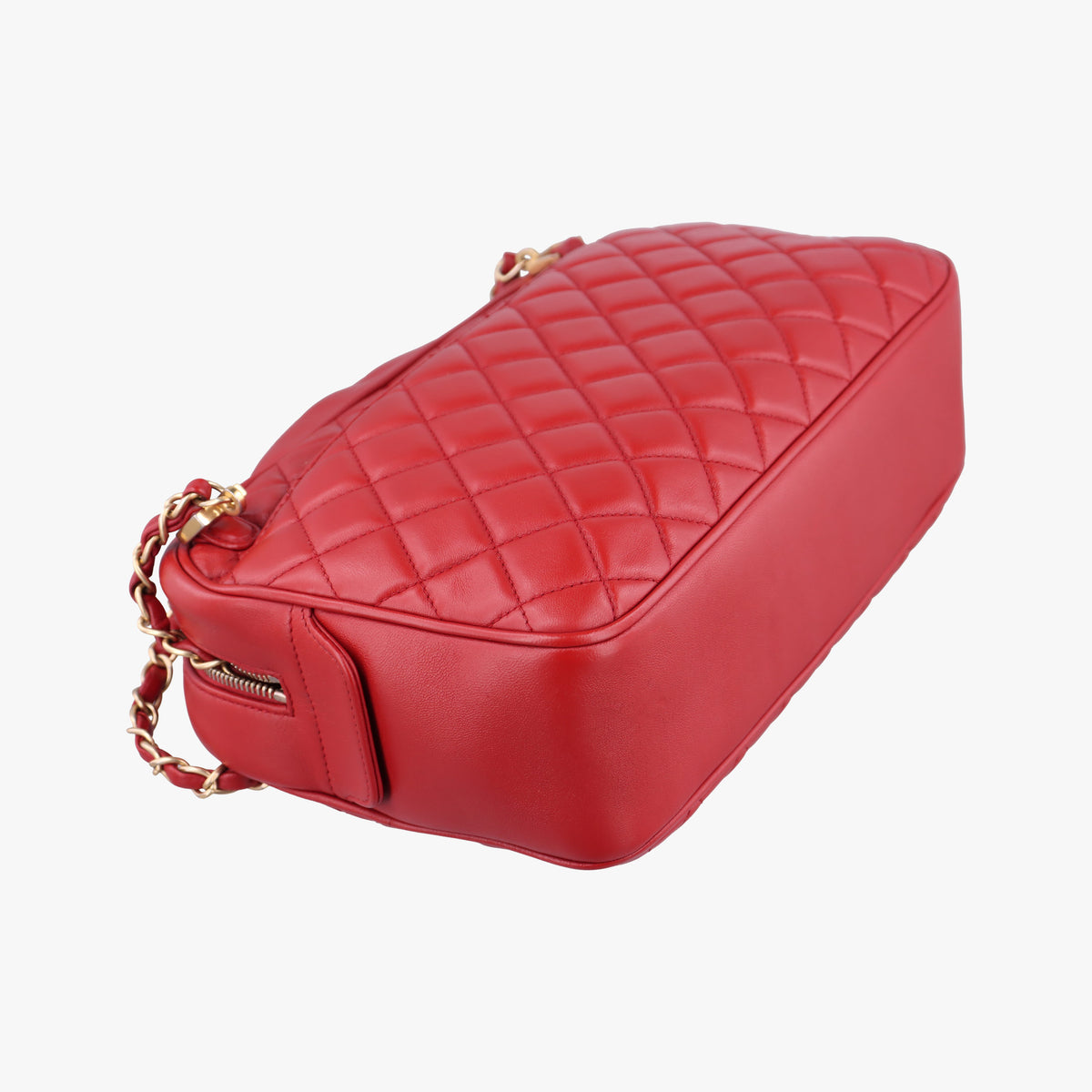 Pre-owned Chanel Matelasse Red lambskin A67618 shoulderbag | stylenewstar