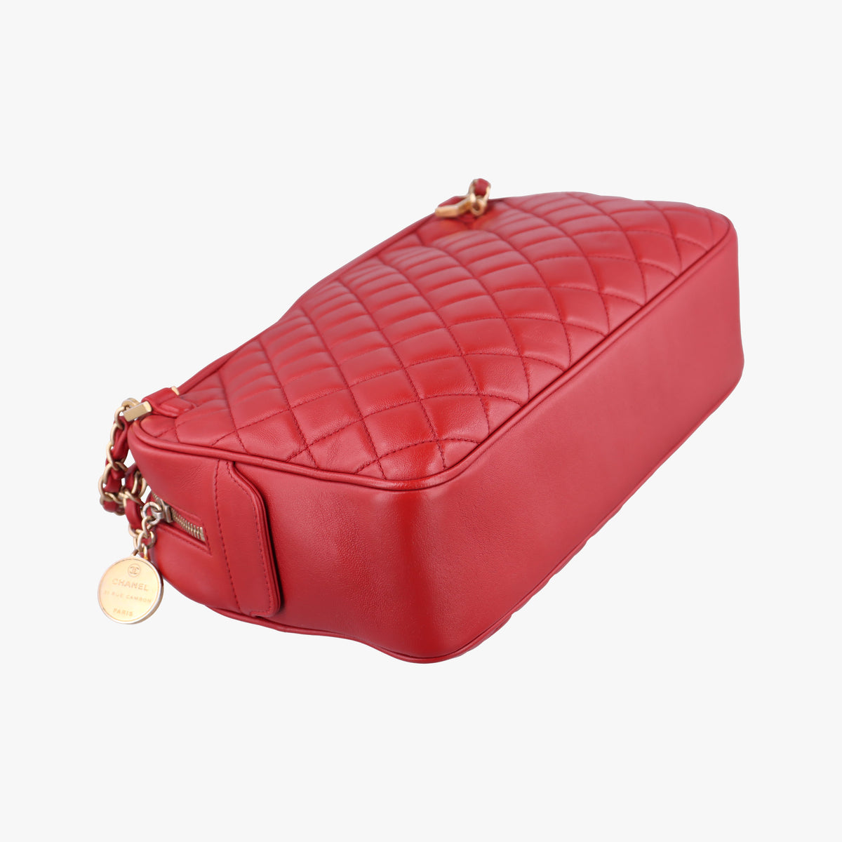 Pre-owned Chanel Matelasse Red lambskin A67618 shoulderbag | stylenewstar