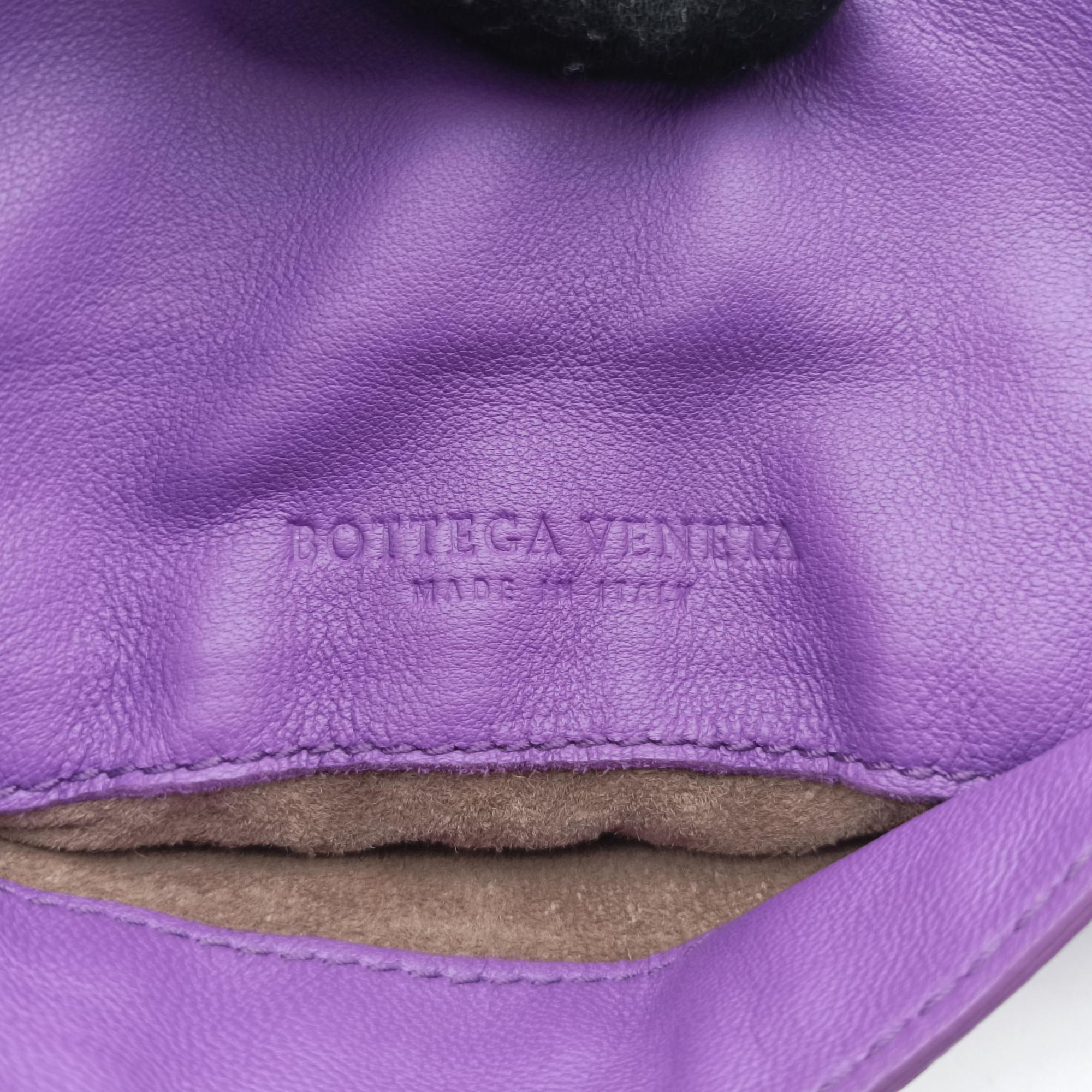 Secondhand Bottega Veneta Intrecciato Purple lambskin  shoulderbag | stylenewstar
