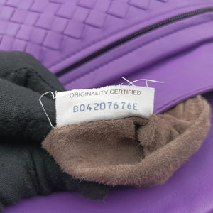 Secondhand Bottega Veneta Intrecciato Purple lambskin  shoulderbag | stylenewstar