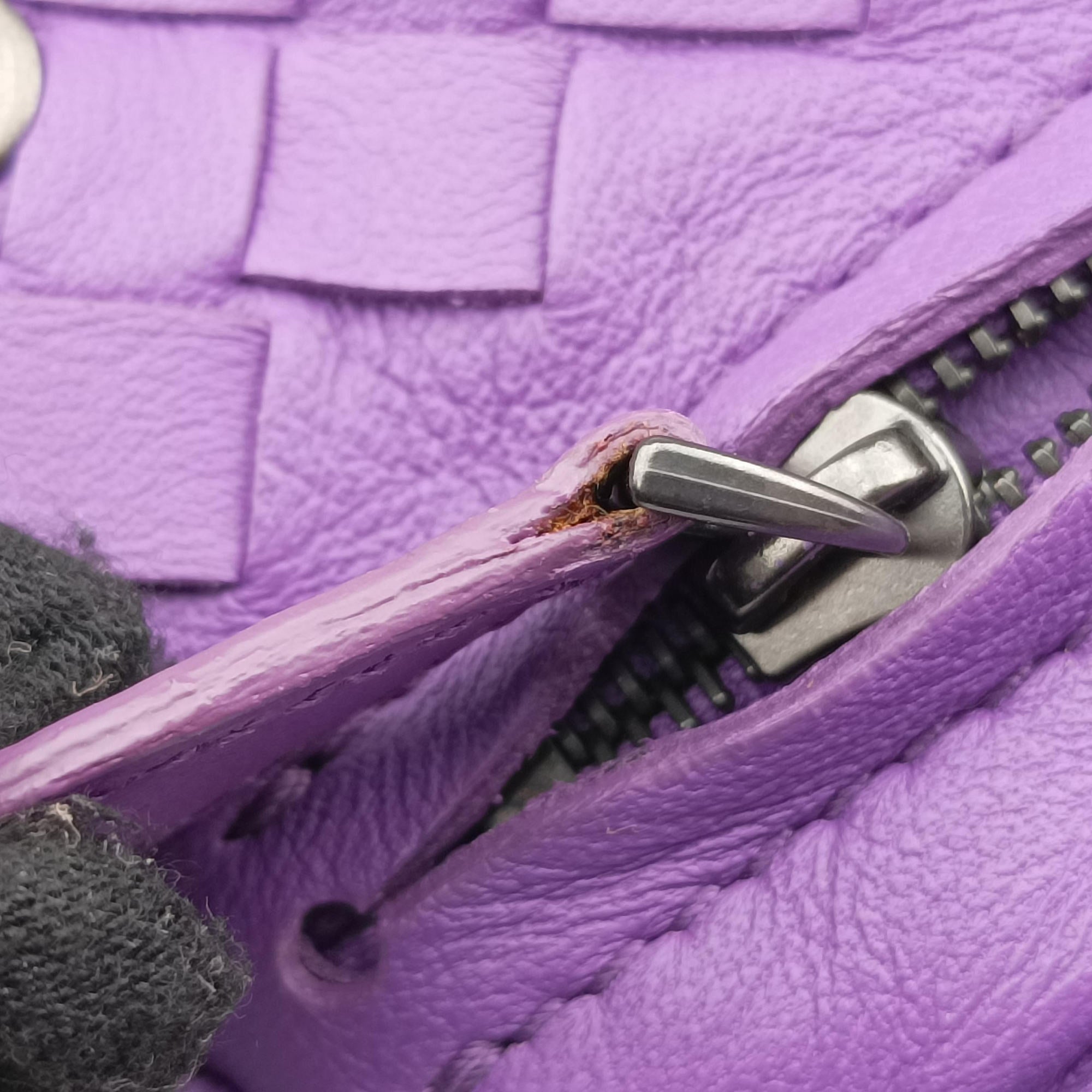 Secondhand Bottega Veneta Intrecciato Purple lambskin  shoulderbag | stylenewstar