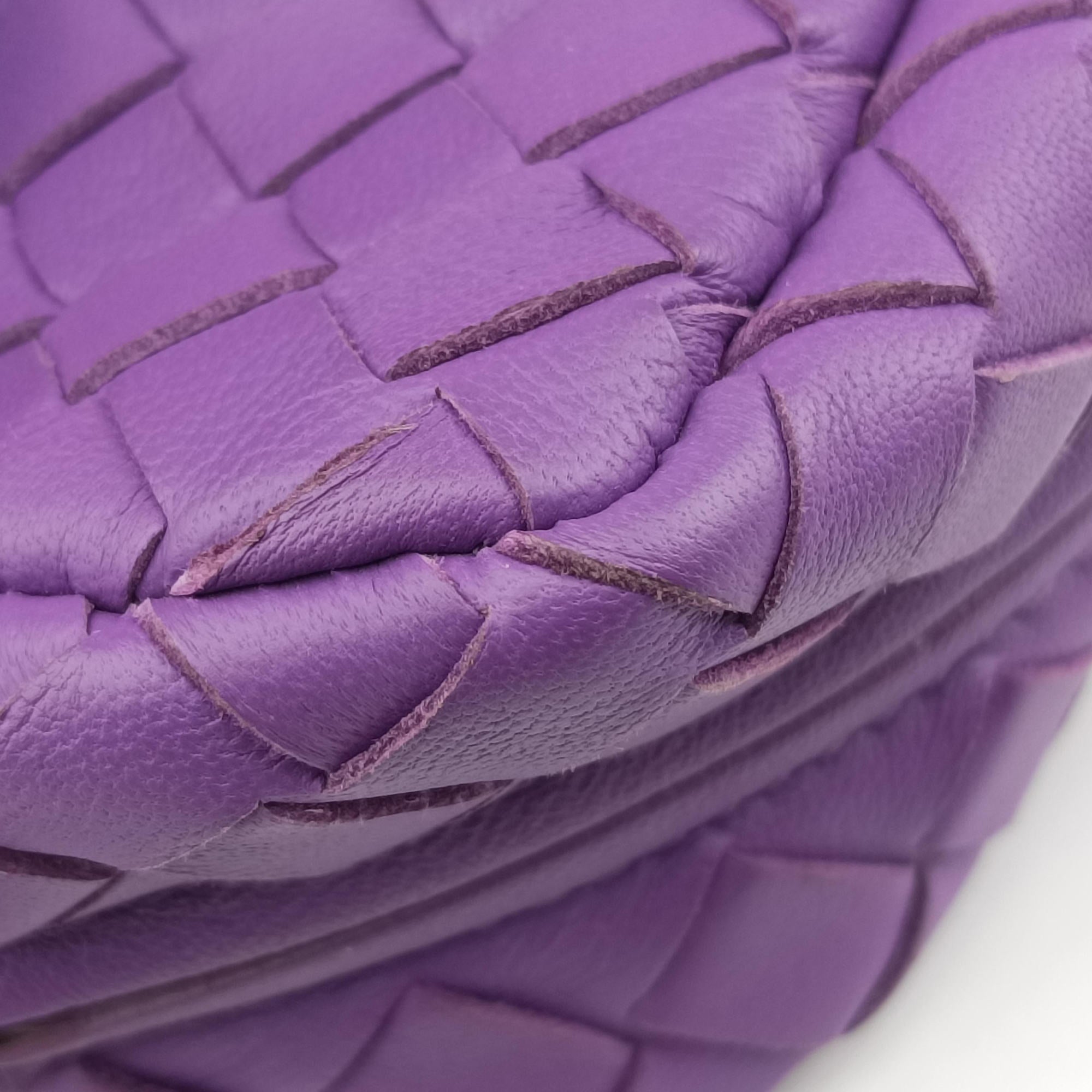 Secondhand Bottega Veneta Intrecciato Purple lambskin  shoulderbag | stylenewstar