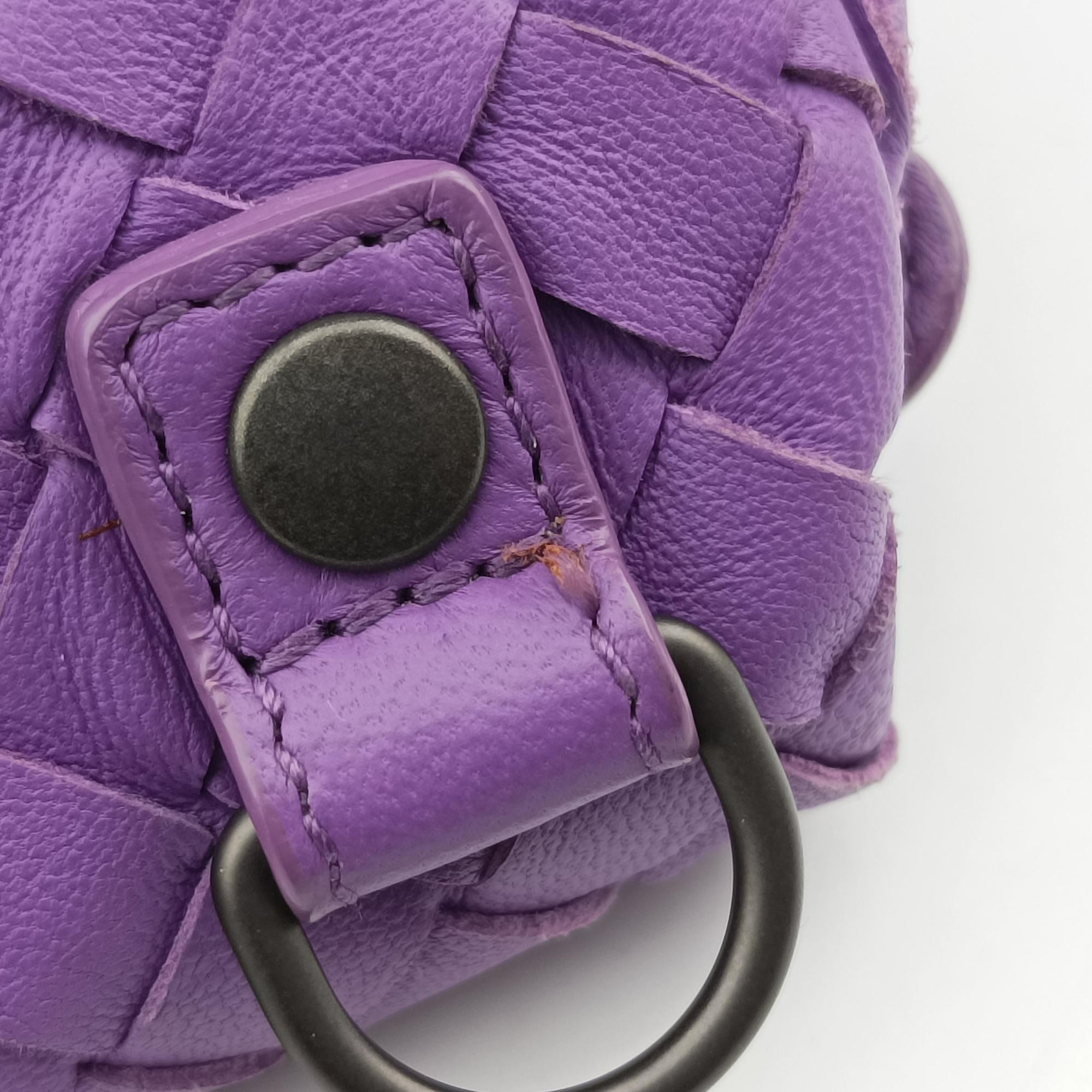 Secondhand Bottega Veneta Intrecciato Purple lambskin  shoulderbag | stylenewstar