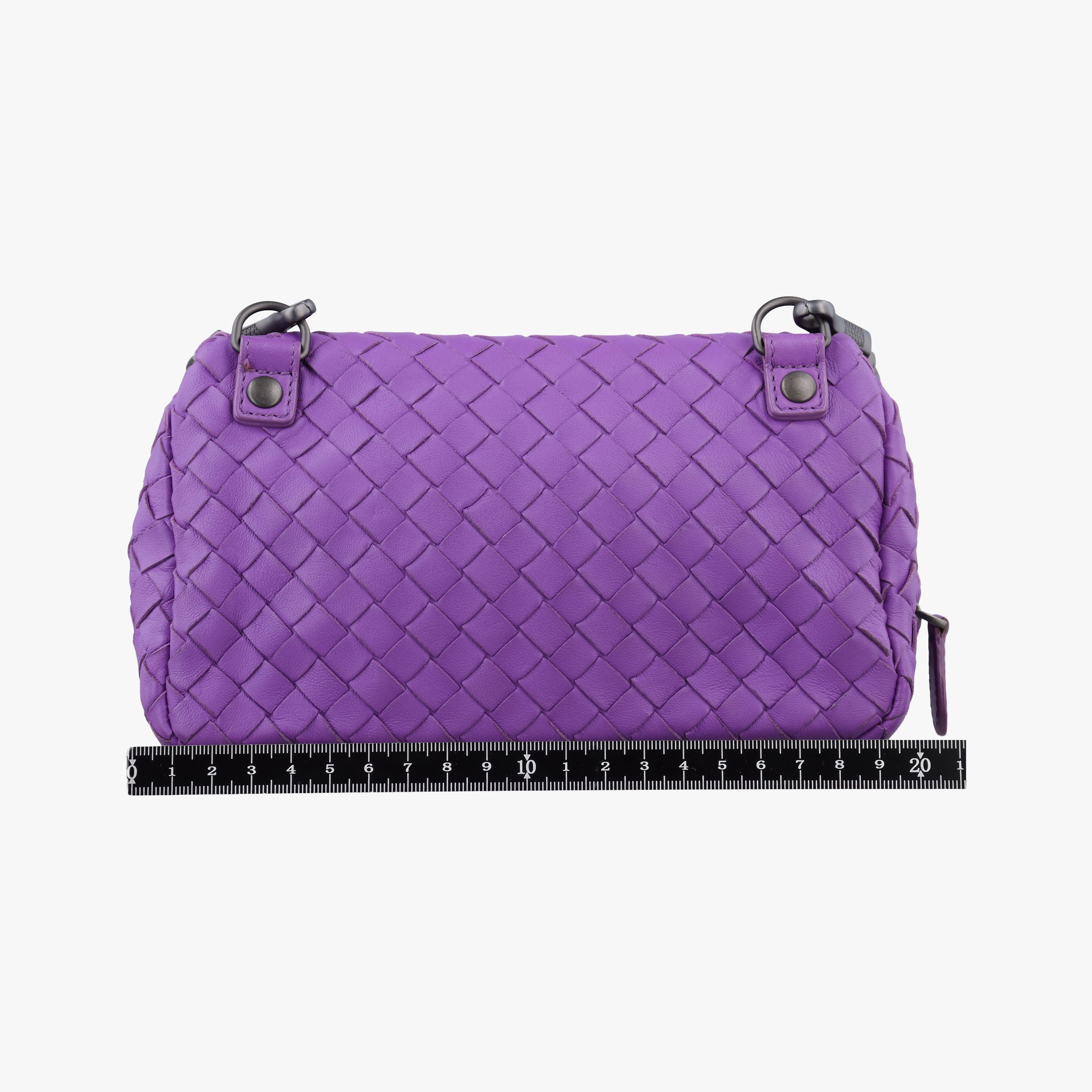 Secondhand Bottega Veneta Intrecciato Purple lambskin  shoulderbag | stylenewstar