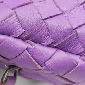 Secondhand Bottega Veneta Intrecciato Purple lambskin  shoulderbag | stylenewstar