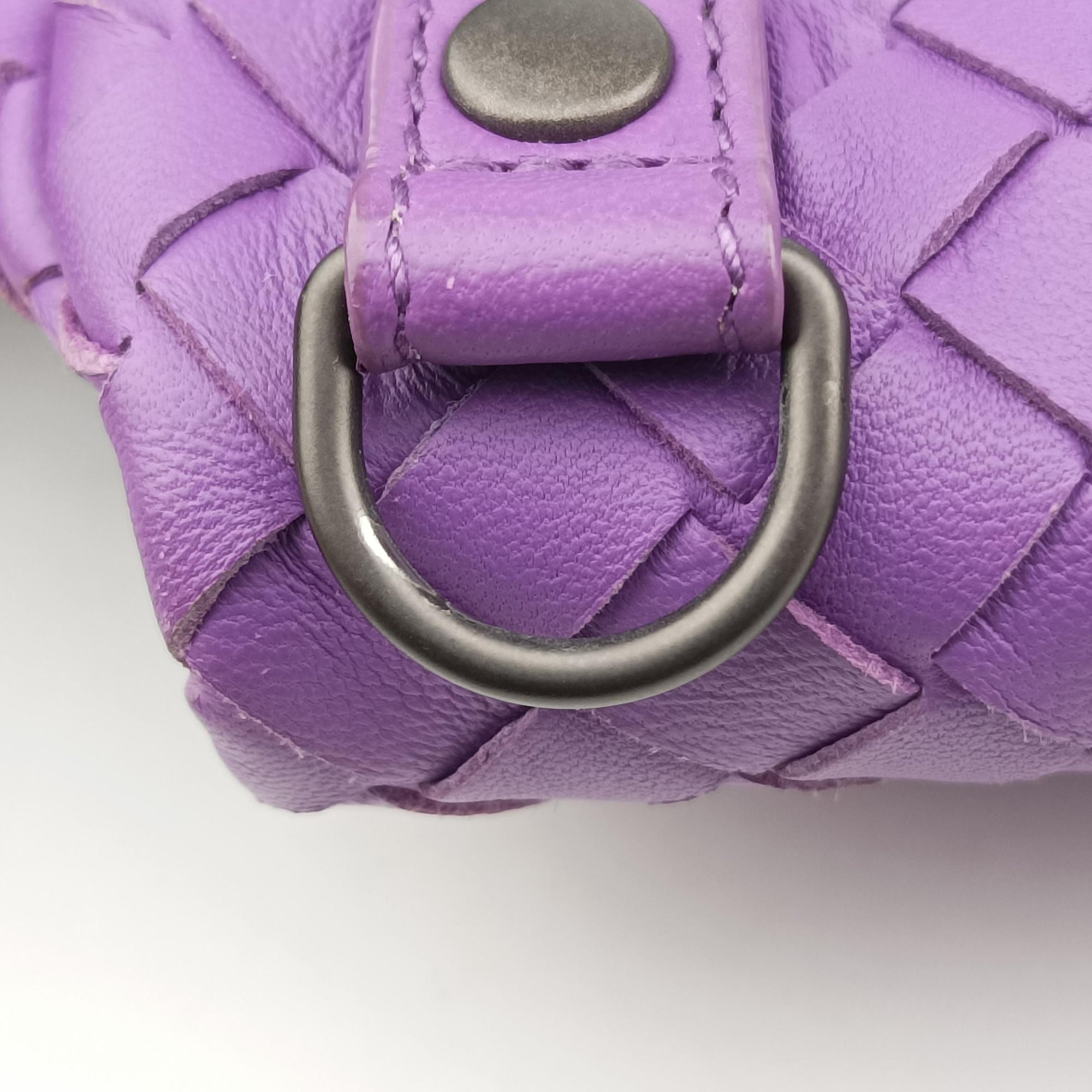 Secondhand Bottega Veneta Intrecciato Purple lambskin  shoulderbag | stylenewstar