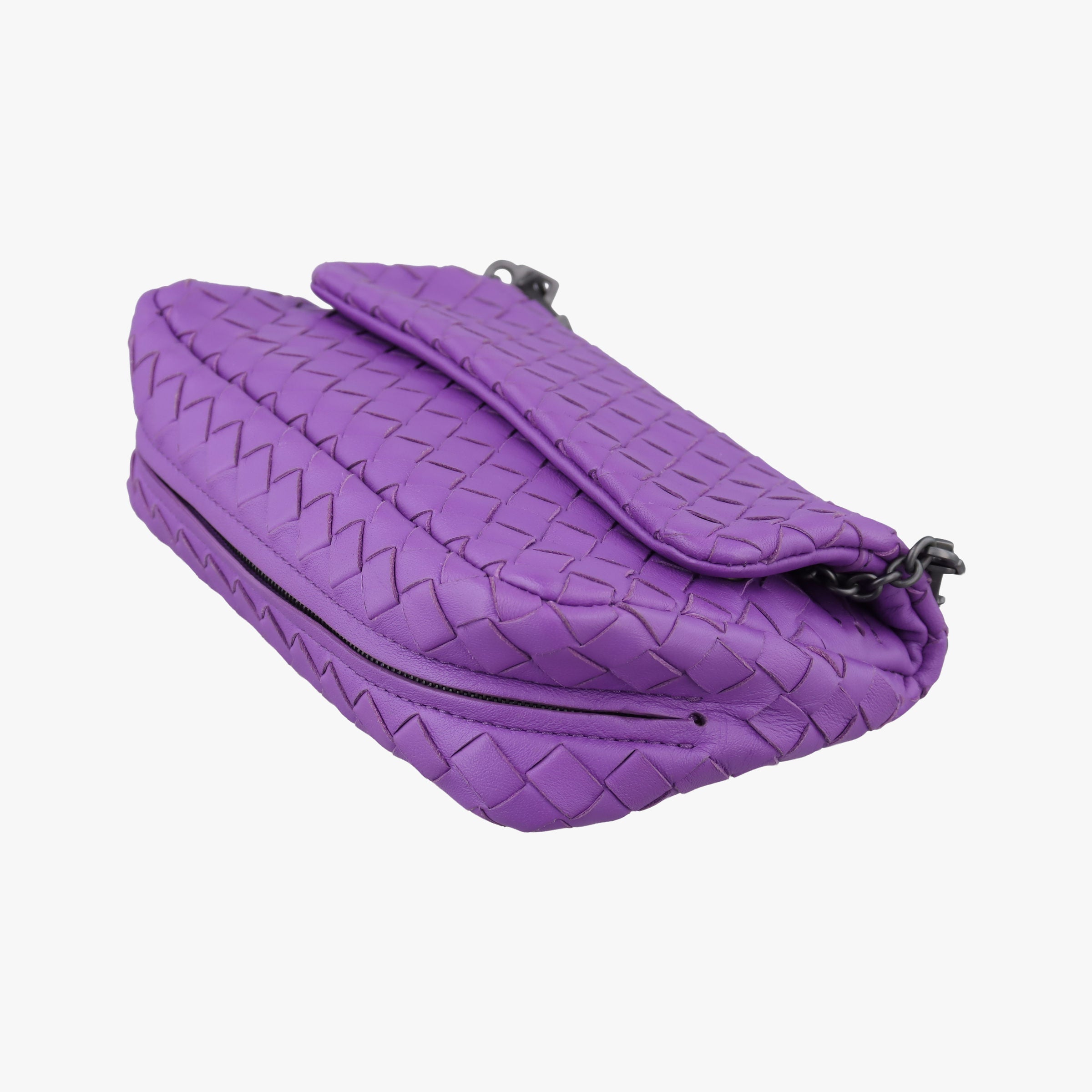 Secondhand Bottega Veneta Intrecciato Purple lambskin  shoulderbag | stylenewstar