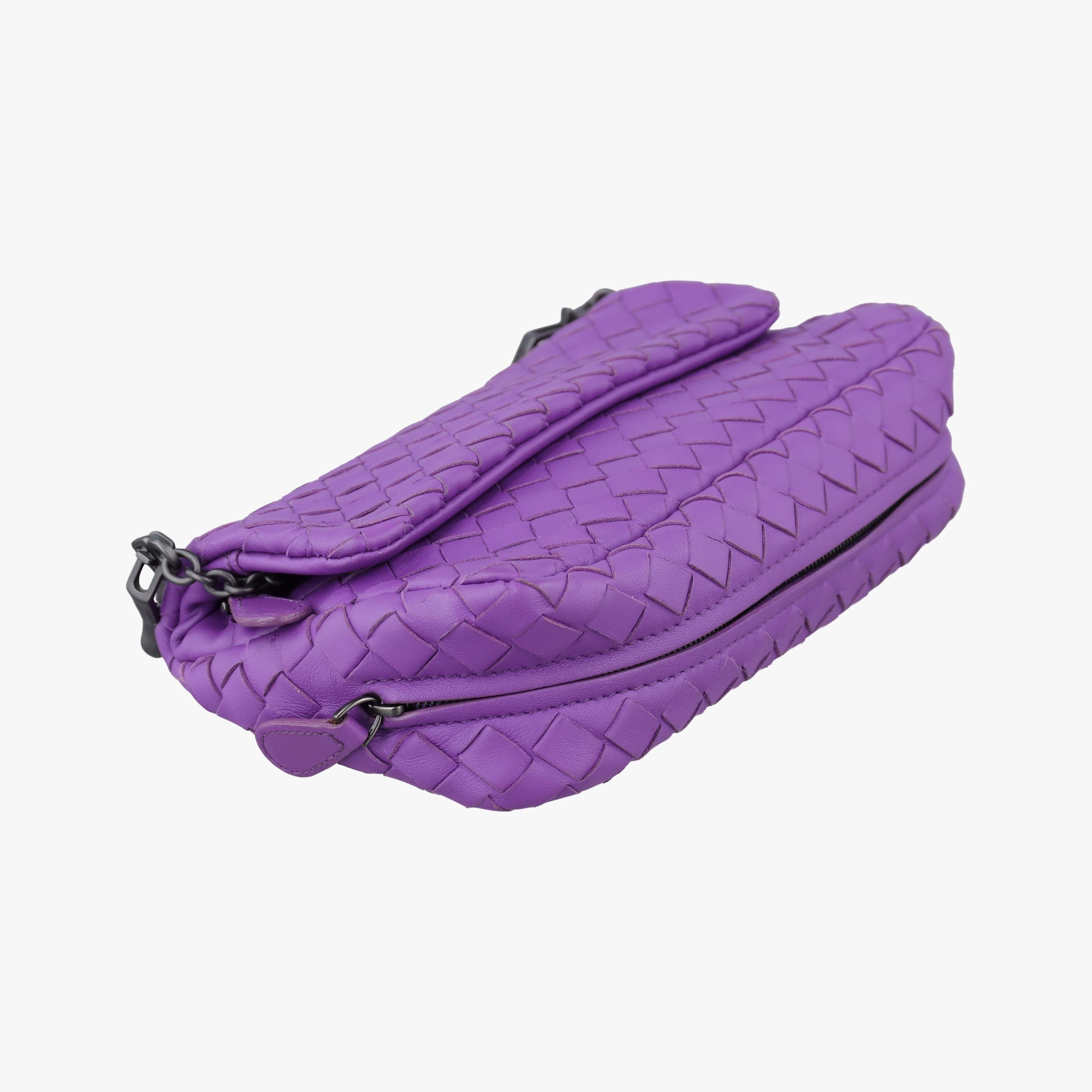 Secondhand Bottega Veneta Intrecciato Purple lambskin  shoulderbag | stylenewstar
