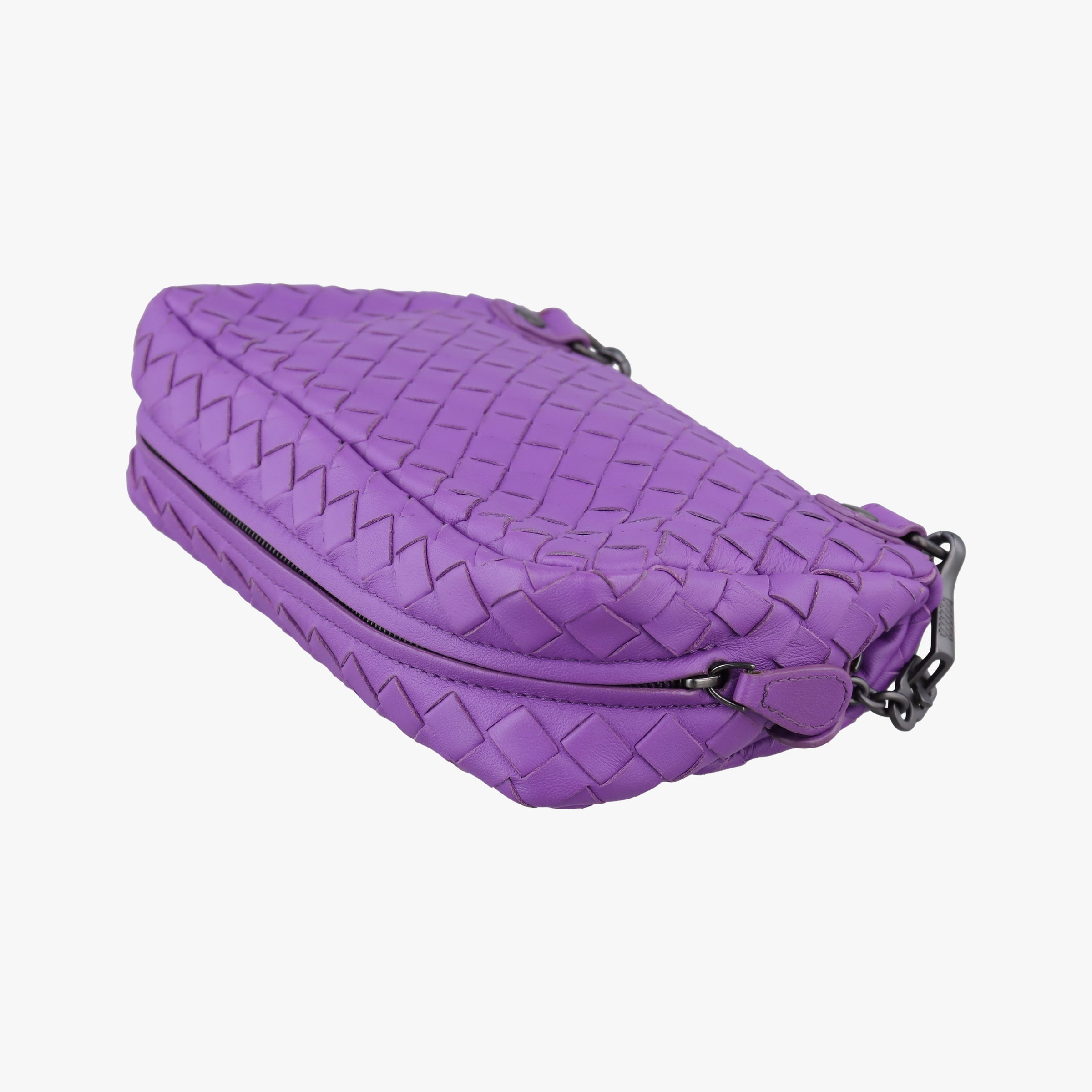 Secondhand Bottega Veneta Intrecciato Purple lambskin  shoulderbag | stylenewstar