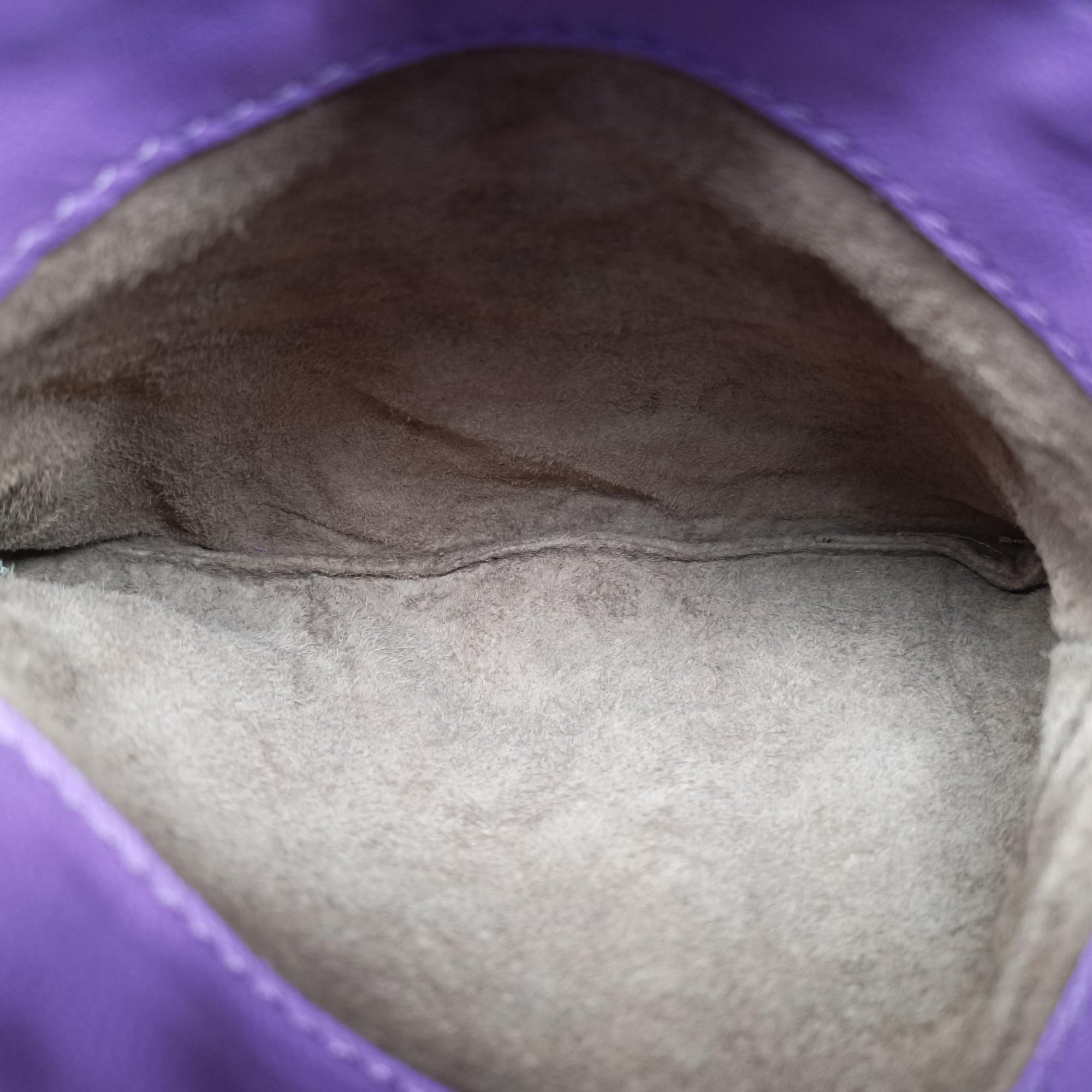 Secondhand Bottega Veneta Intrecciato Purple lambskin  shoulderbag | stylenewstar