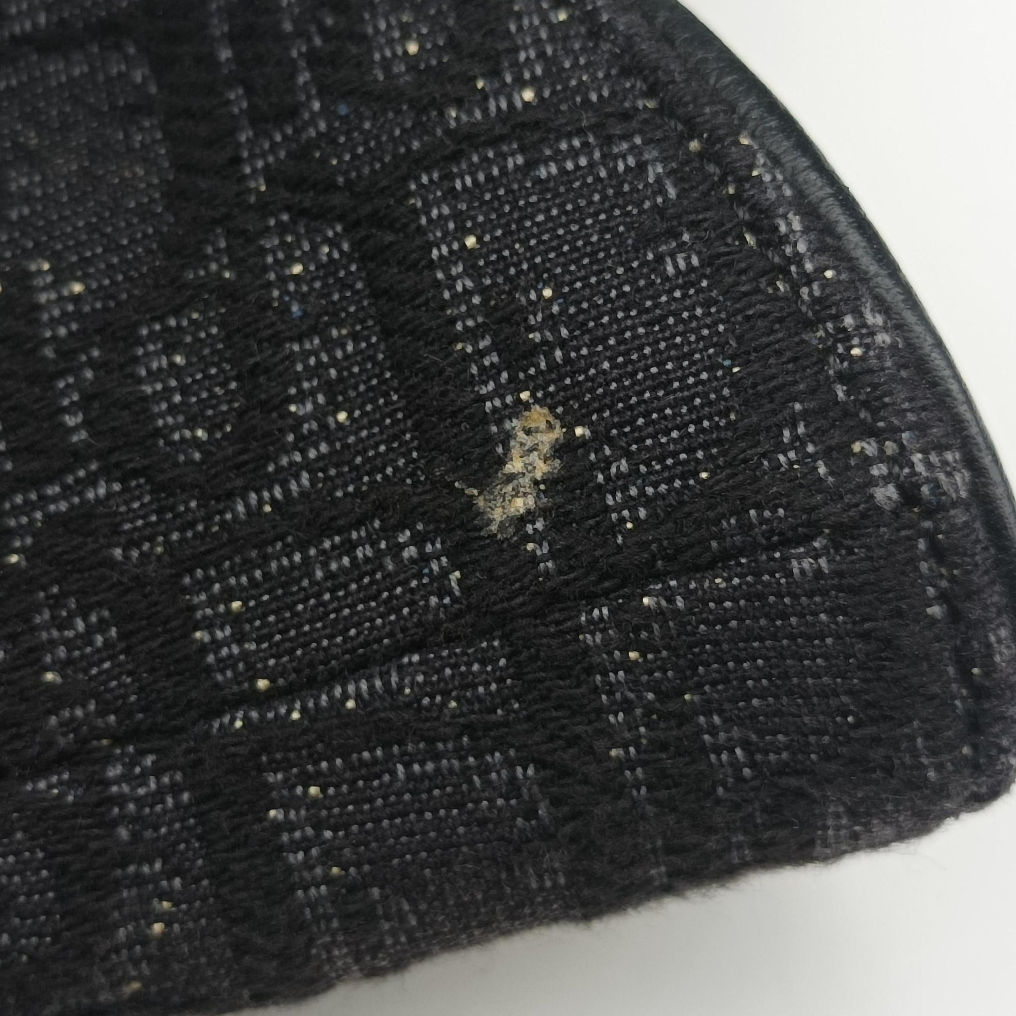 Secondhand Christian Dior Saddle Black Jacquard×Leather 1ADPO093YKY shoulderbag | stylenewstar