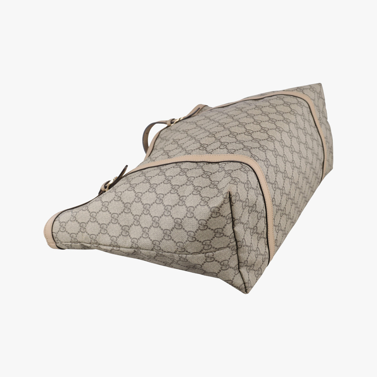 Pre-owned Gucci Microguccissima Beige PVC coated canvas×leather 309613 handbag | stylenewstar