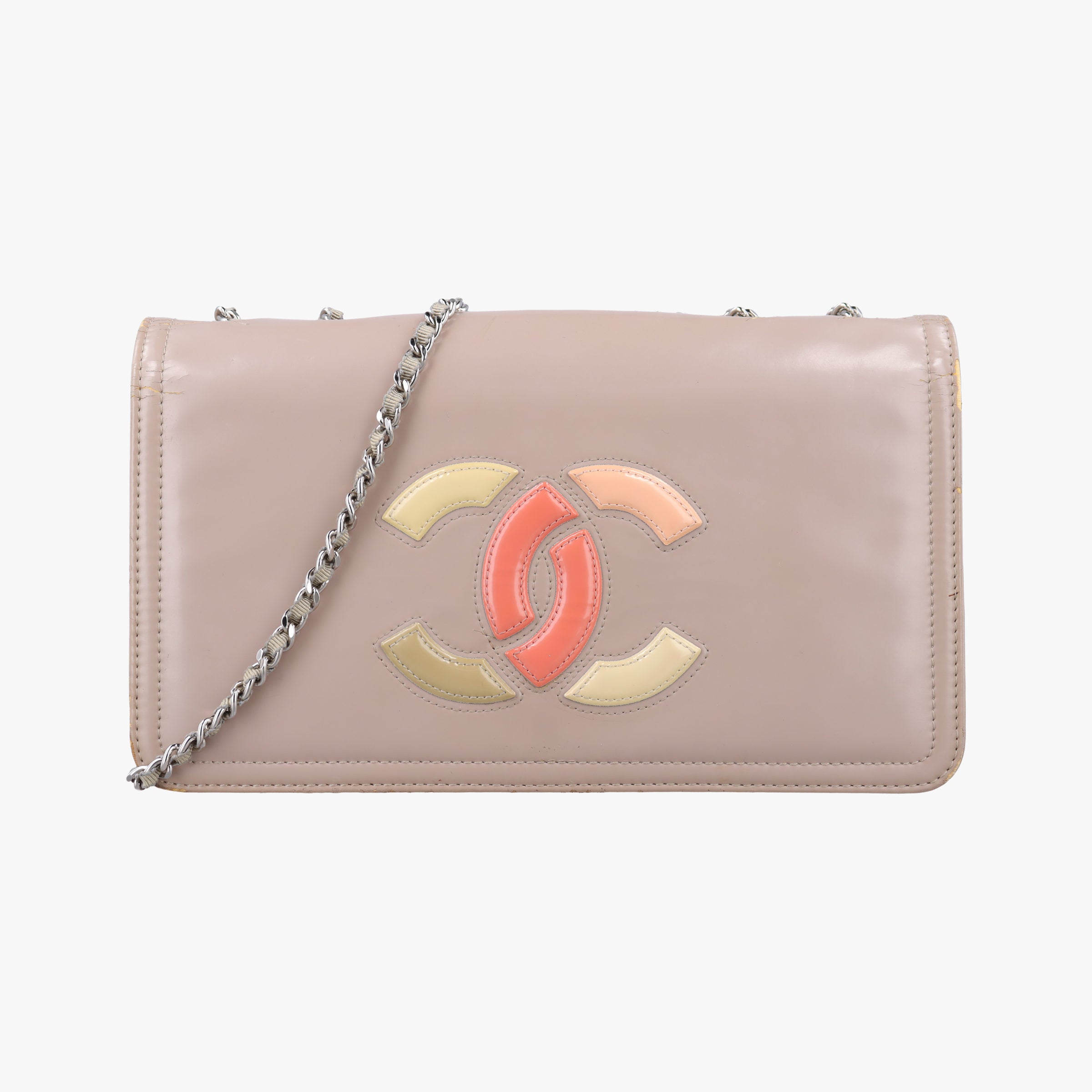 Secondhand Chanel Lipstick Beige Enamel A66936 shoulderbag | stylenewstar