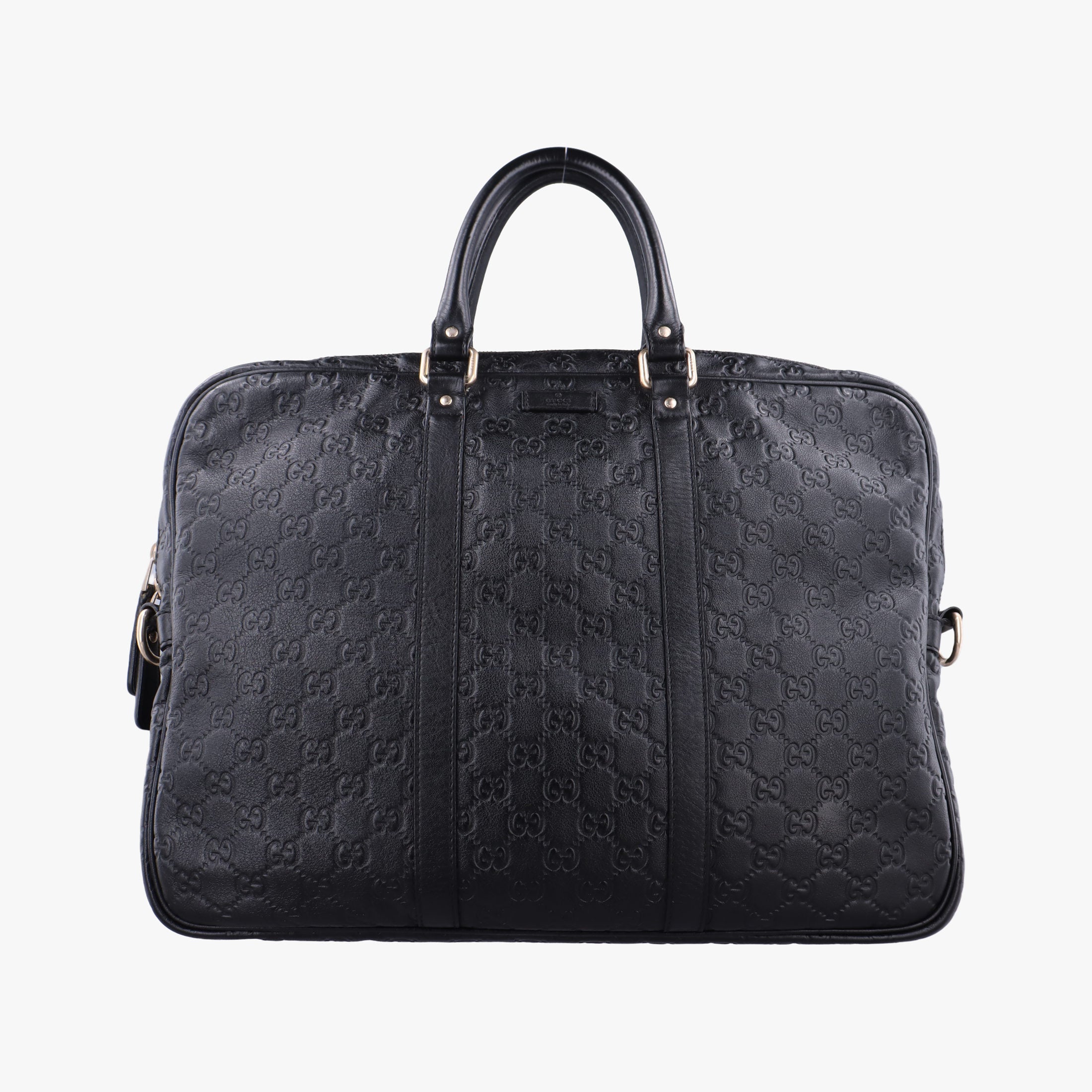 Pre-owned Gucci Diamante Black Leather 208463 handbag | stylenewstar
