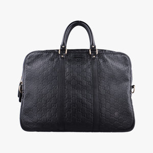 Pre-owned Gucci Diamante Black Leather 208463 handbag | stylenewstar
