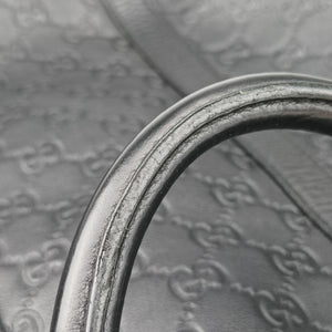 Pre-owned Gucci Diamante Black Leather 208463 handbag | stylenewstar