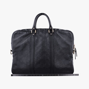 Pre-owned Gucci Diamante Black Leather 208463 handbag | stylenewstar