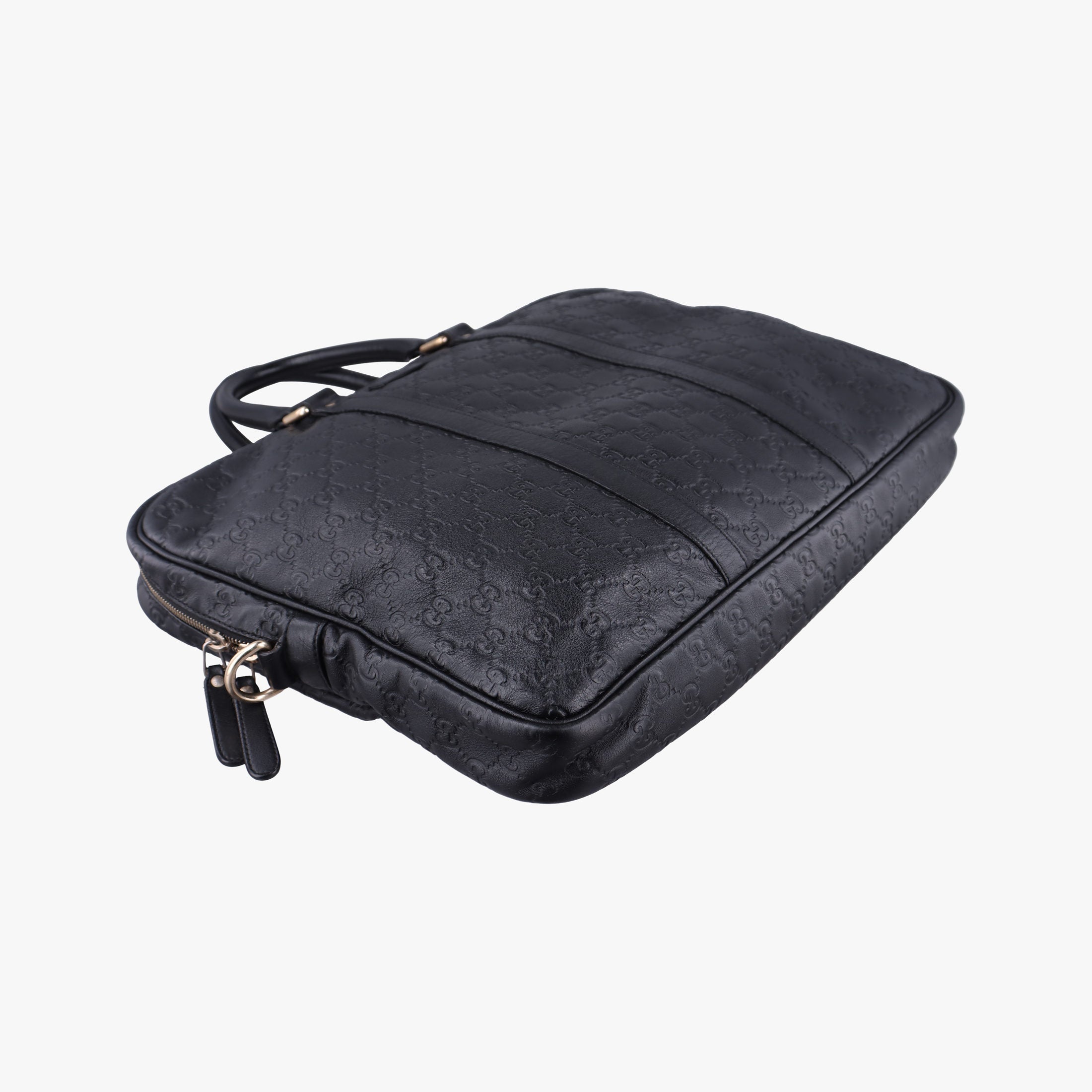 Pre-owned Gucci Diamante Black Leather 208463 handbag | stylenewstar