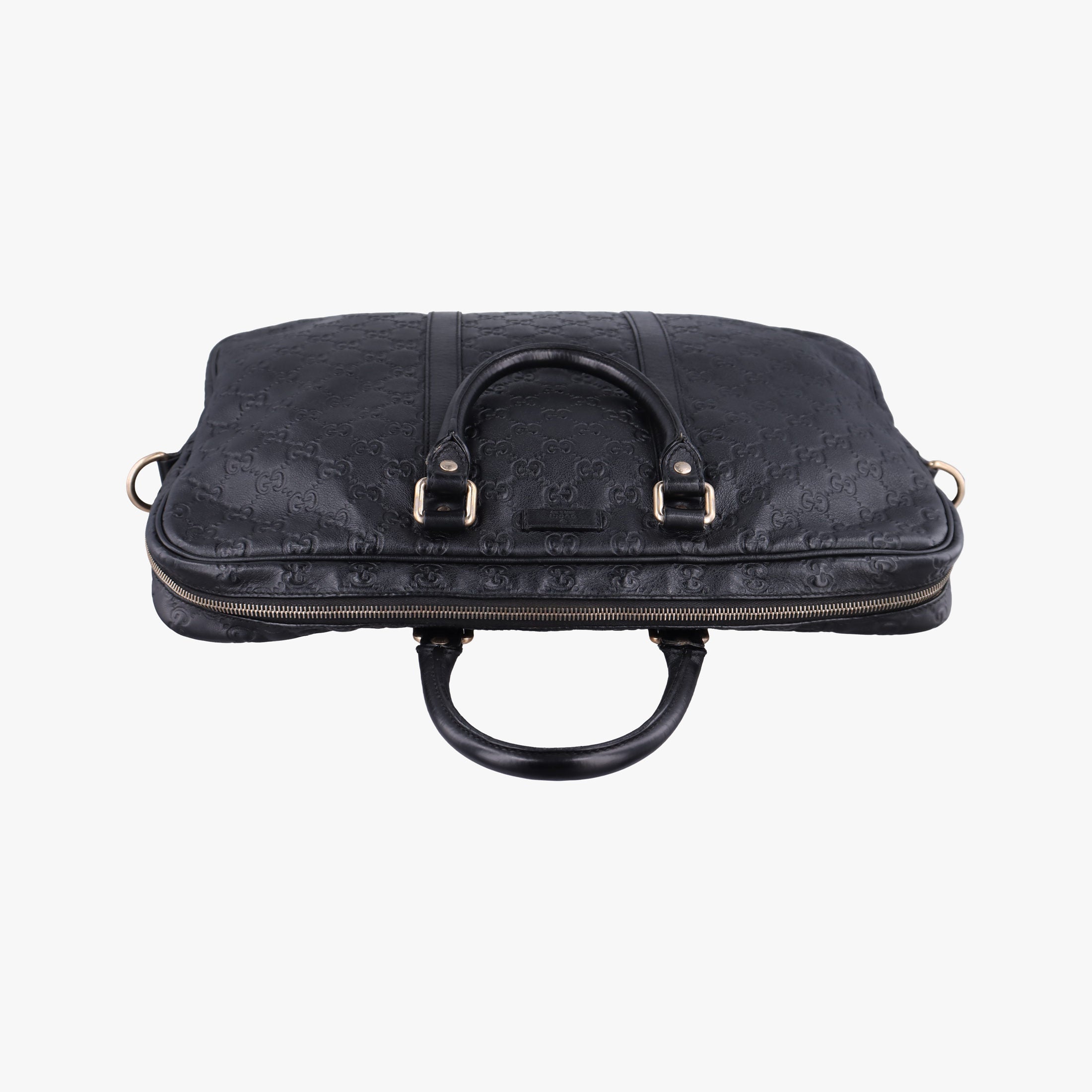 Pre-owned Gucci Diamante Black Leather 208463 handbag | stylenewstar
