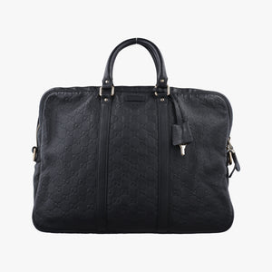 Pre-owned Gucci Diamante Black Leather 208463 handbag | stylenewstar