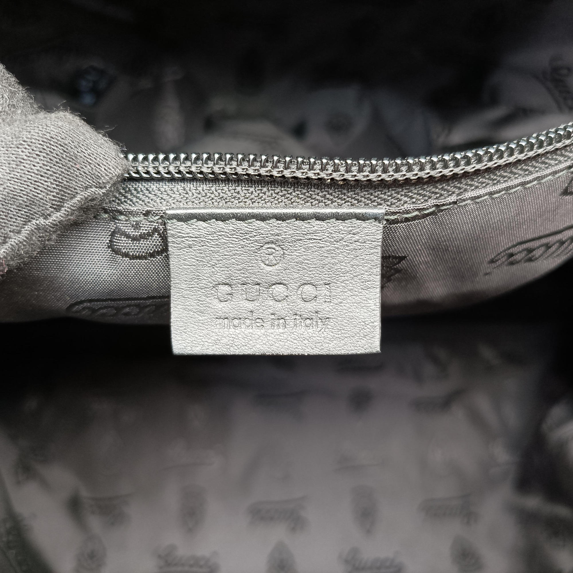 Pre-owned Gucci Diamante Black Leather 208463 handbag | stylenewstar