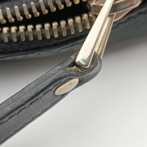 Pre-owned Gucci Diamante Black Leather 208463 handbag | stylenewstar