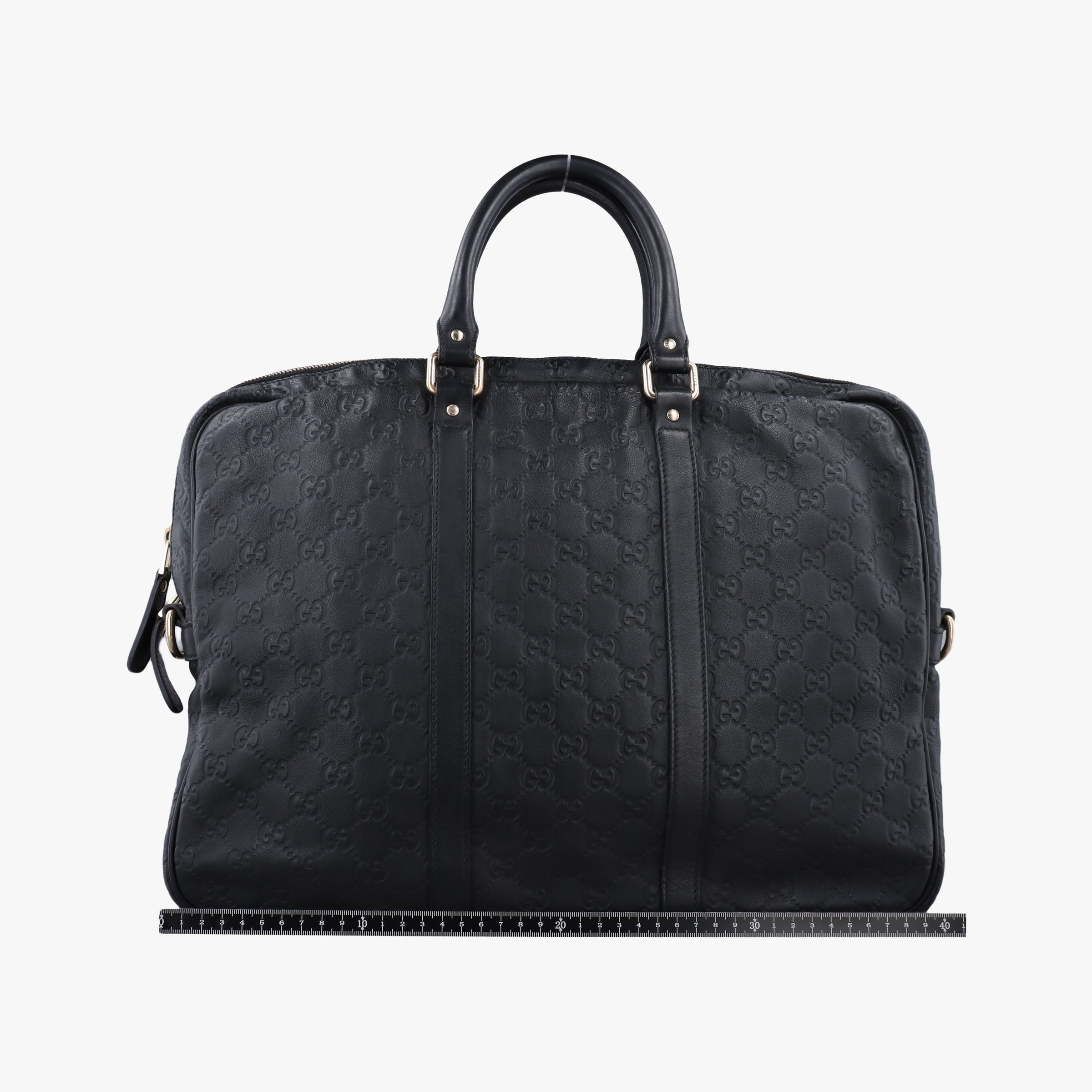 Pre-owned Gucci Diamante Black Leather 208463 handbag | stylenewstar