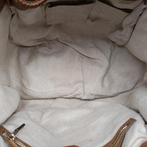 Pre-owned Gucci Marrakech Large Hobo Brown leather 257029 shoulderbag | stylenewstar