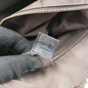 Pre-owned Fendi Zucchino Brown canvas×leather 8BN188 shoulderbag | stylenewstar