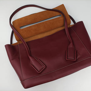 Vintage Bottega Veneta Arco Burgundy Leather  shoulderbag | stylenewstar
