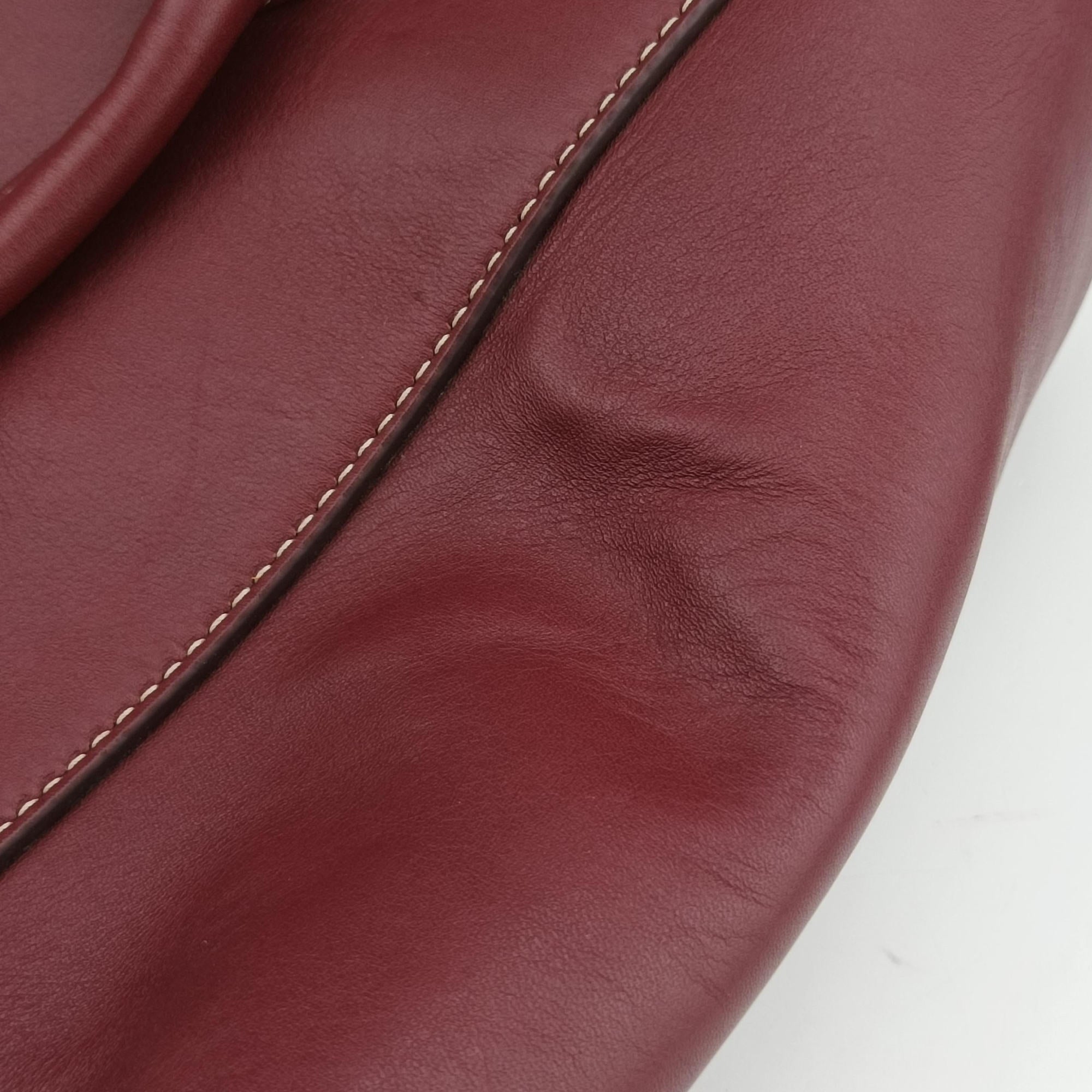 Vintage Bottega Veneta Arco Burgundy Leather  shoulderbag | stylenewstar