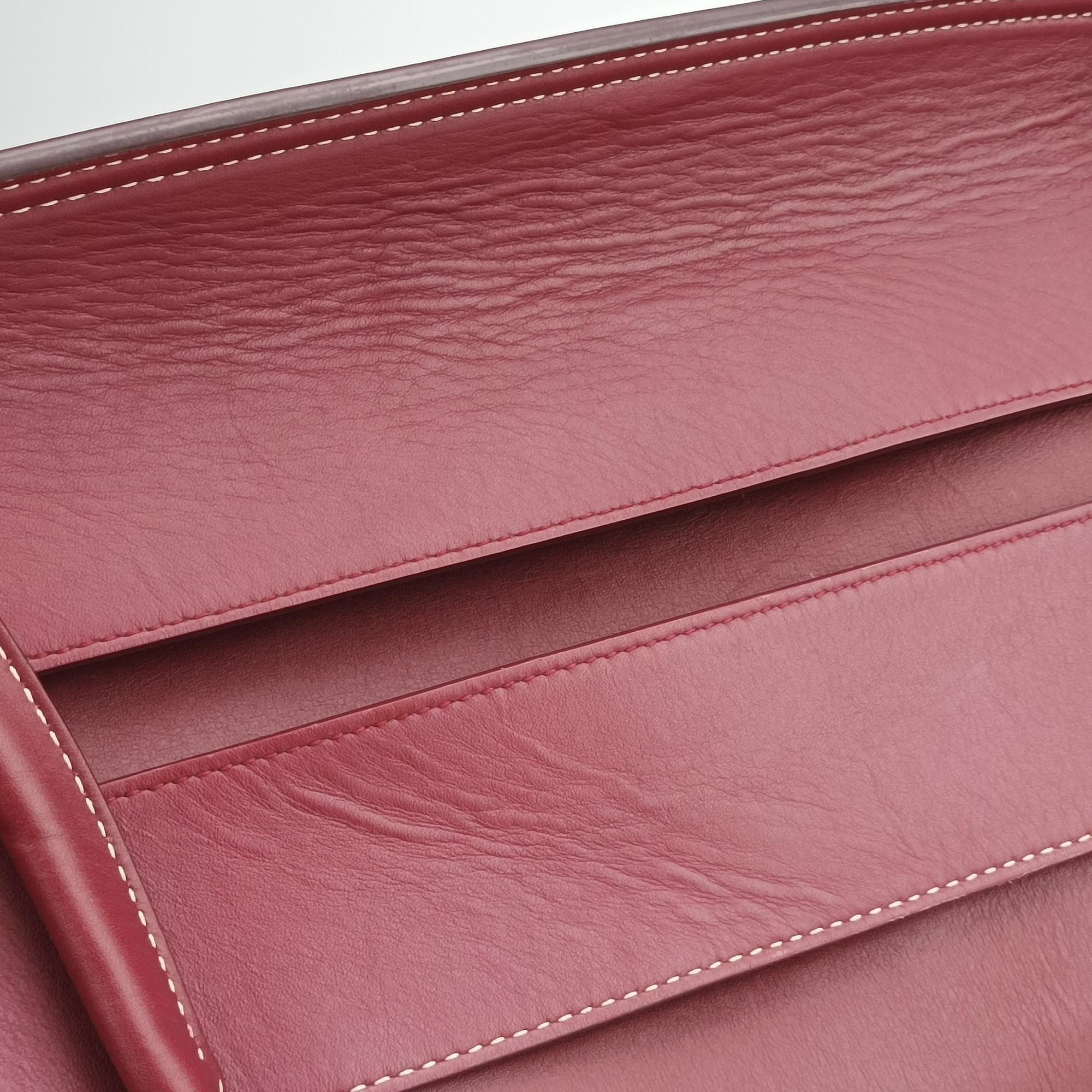 Vintage Bottega Veneta Arco Burgundy Leather  shoulderbag | stylenewstar