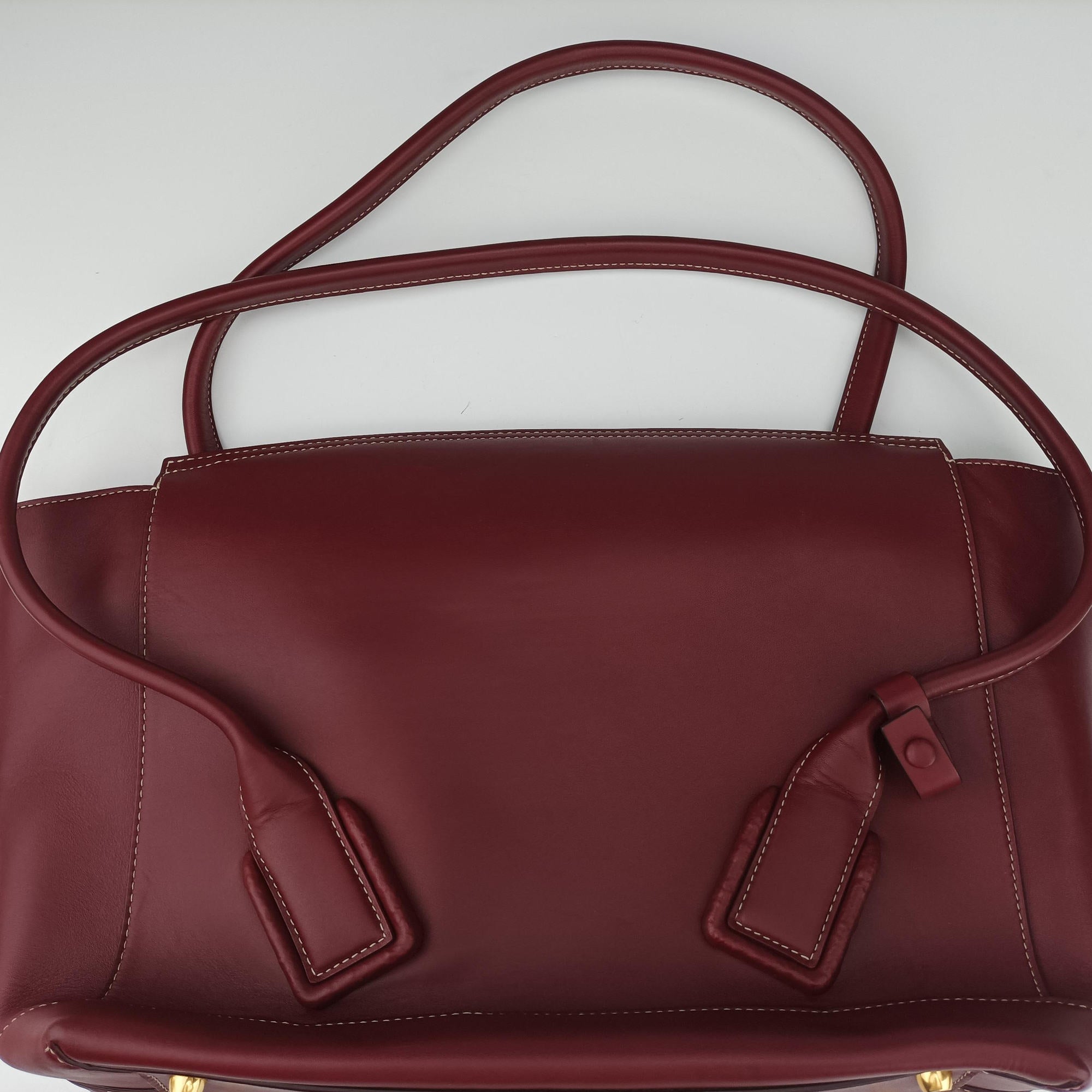 Vintage Bottega Veneta Arco Burgundy Leather  shoulderbag | stylenewstar
