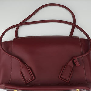 Vintage Bottega Veneta Arco Burgundy Leather  shoulderbag | stylenewstar