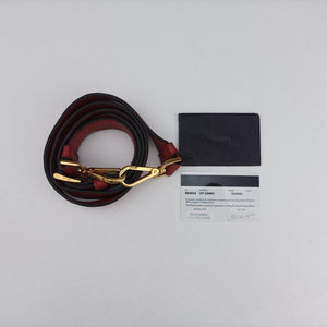 Pre-owned Prada Vitello Daino Sound Flap Top Handle Red Leather BR5034 shoulderbag | stylenewstar