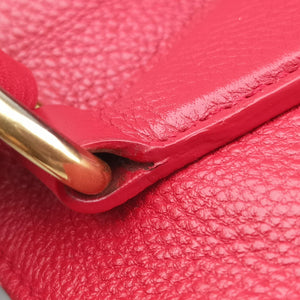 Pre-owned Prada Vitello Daino Top Handle Red Leather BN2420 handbag | stylenewstar