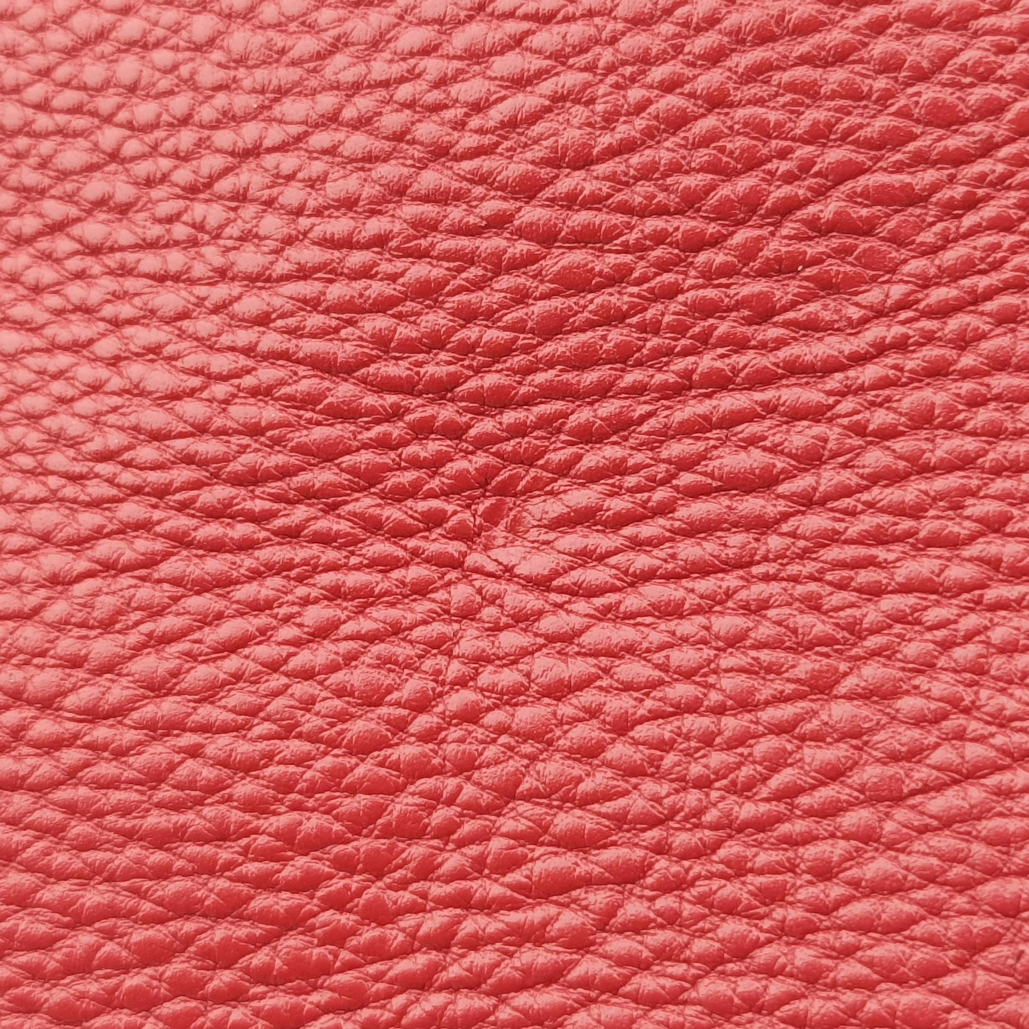 Pre-owned Prada Vitello Daino Top Handle Red Leather BN2420 handbag | stylenewstar
