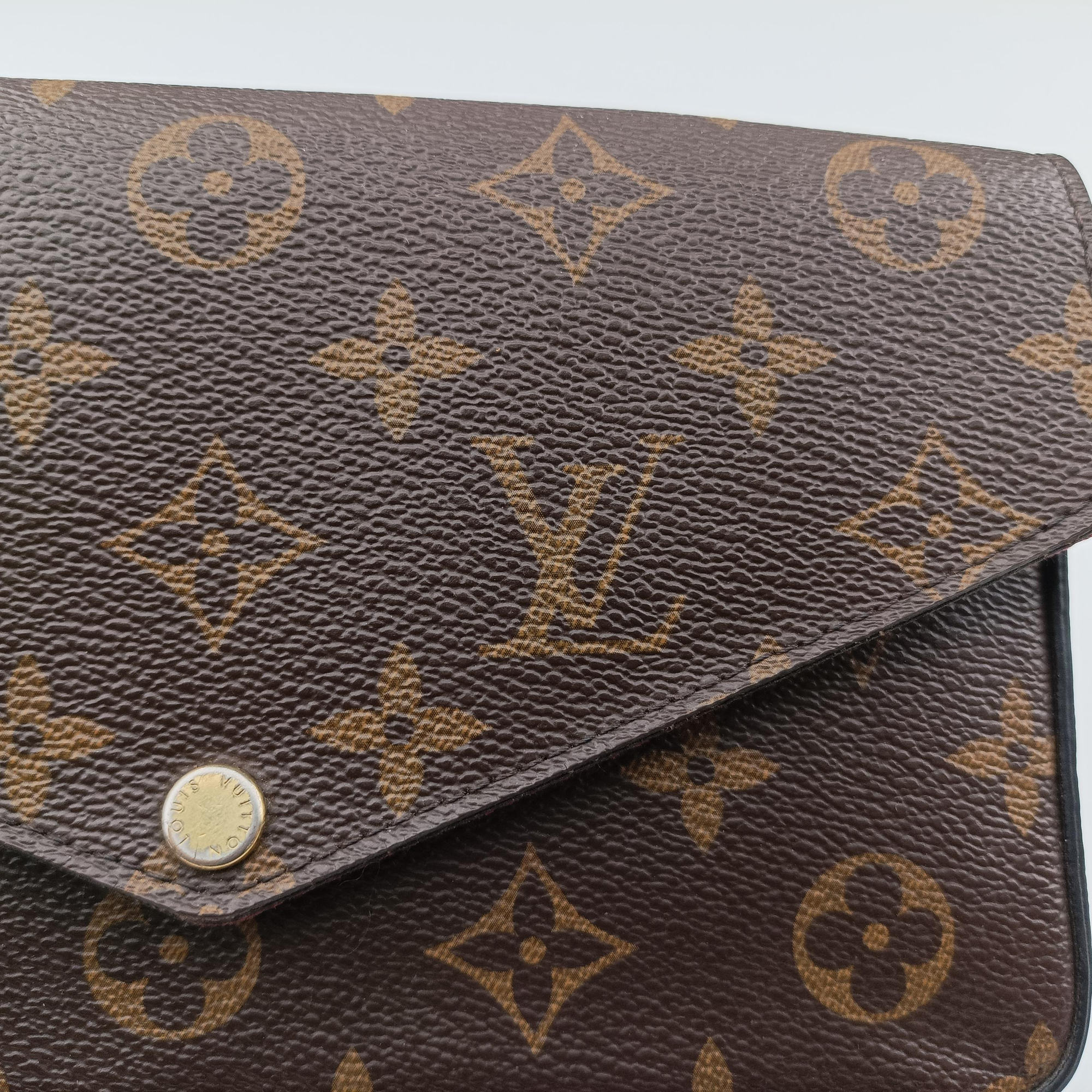 Pre-owned Louis Vuitton Pochette Felicie Brown Monogram Canvas M61276 shoulderbag | stylenewstar